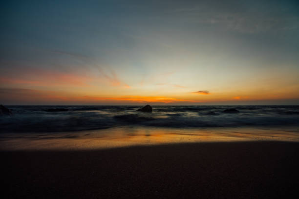 istock Colorful sunset over ocean 671687082