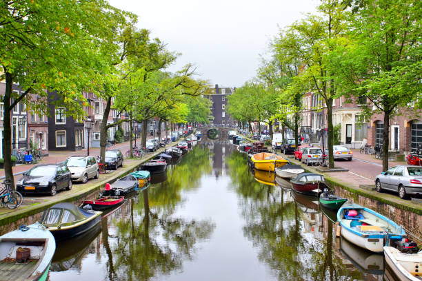 istock View of Amsterdam canal 671696592