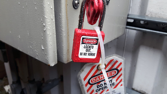 Lockout-tagout (LOTO) or lock and tag is a safety procedure which is used in industry and research settings to ensure that dangerous machines are properly shut off and not able to be started up again prior to the completion of maintenance or servicing work.