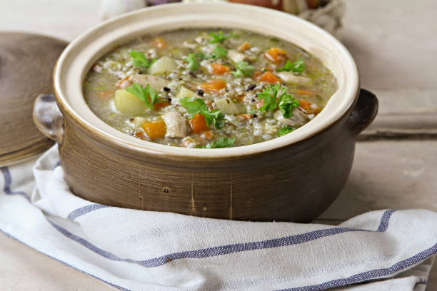 istock Krupnik Polish barley soup 671723572