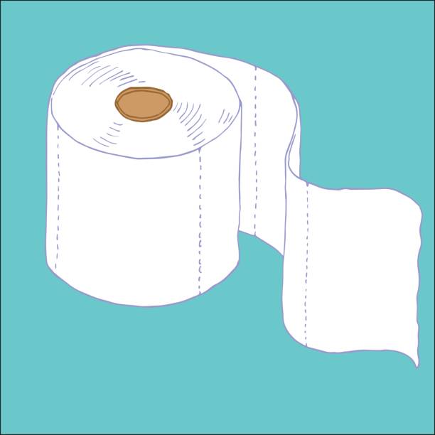Toilet Paper vector art illustration