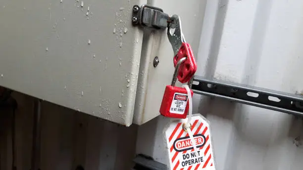 Photo of Lockout Tagout Safety Procedure