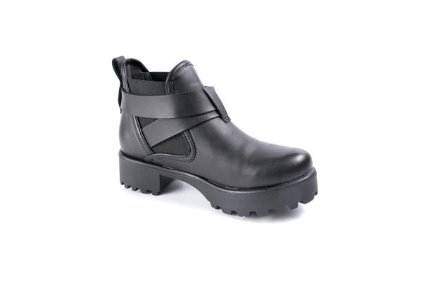 istock Female Boots on White Background, Isolated Product, Top View 671734254