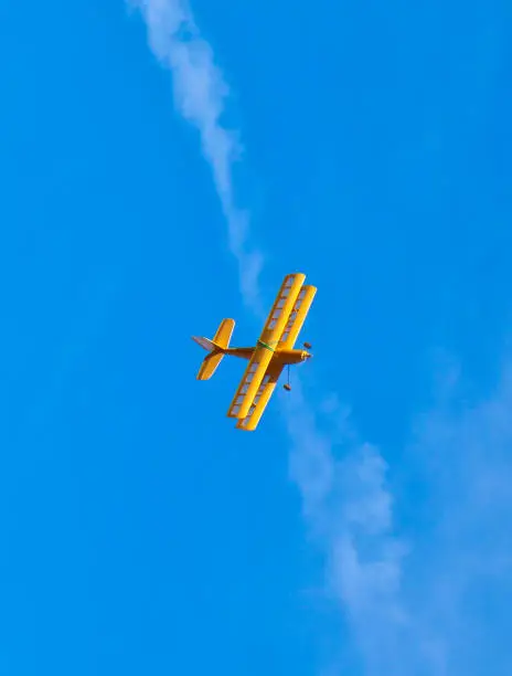 model airplane in the sky