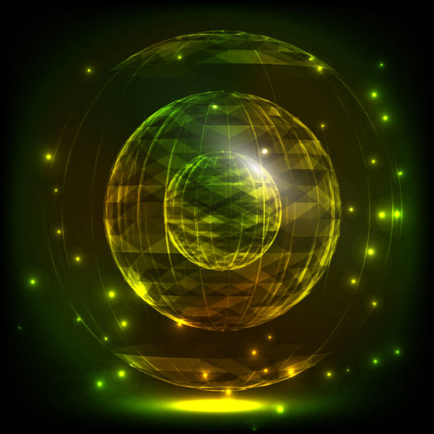 istock The Sphere Consisting of Triangles and lines. Global Digital Connection. Abstract Globe Grid. Wireframe Illustration. 3D Grid Design. A Glowing Grid. 3D Technology Style. Networks - Globe Design 671747956