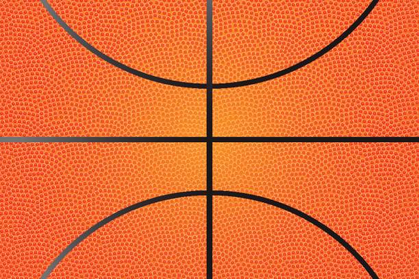Basketball background, vector Basketball ball leather background, with horizontal lines, vector illustration basketball stock illustrations