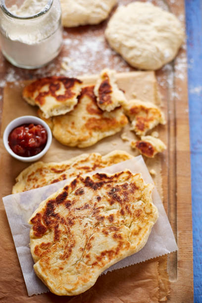 istock Homemade naan bread 671756644