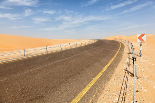 istock Desert road in Abu Dhabi, UAE 671779248