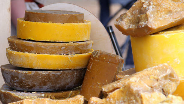 Large pieces of beeswax