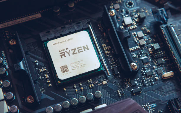 AMD Ryzen 1800x processor stock photo