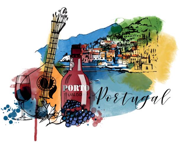 ilustrações de stock, clip art, desenhos animados e ícones de portugal - vinho do porto