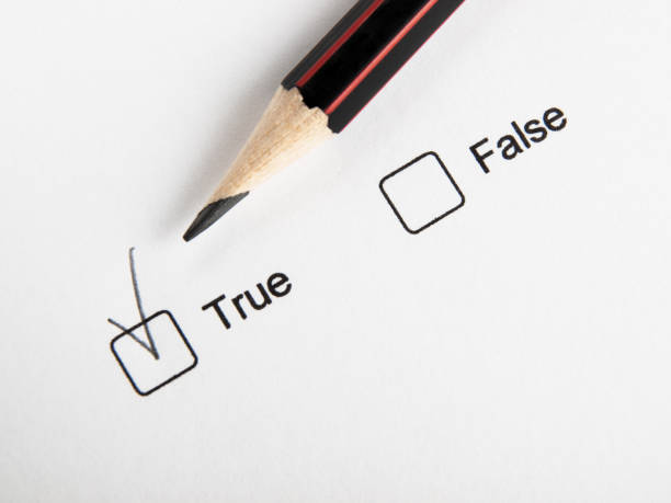 Time to choose true not false Checked true not false, check box and pencil checkbox yes asking right stock pictures, royalty-free photos & images