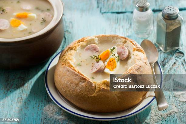 Traditionelle Polnische Suppe Zurek Stockfoto und mehr Bilder von Polen - Polen, Polnische Kultur, Suppe