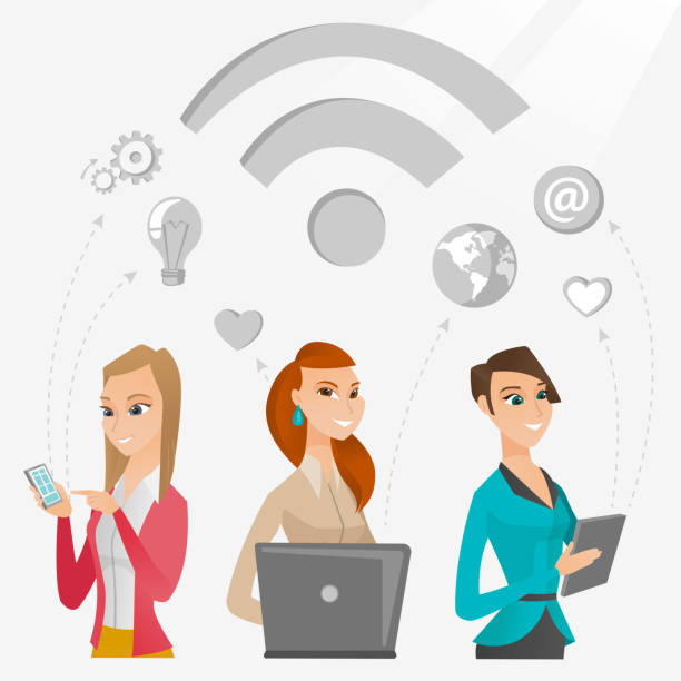 istock Business women taking part in global business 671806754