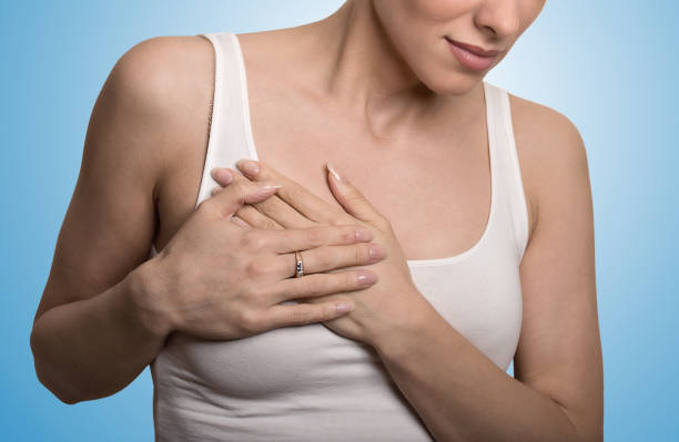 1,100+ Woman Covering Chest Photos Stock Photos, Pictures