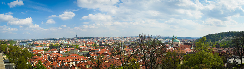 Panorama view in Prague