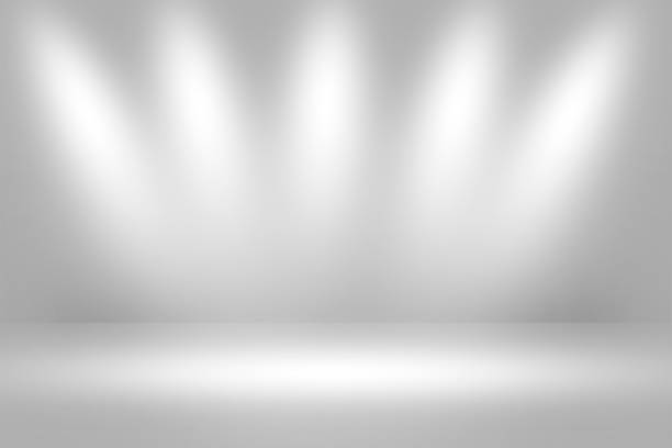 istock Product Showscase Spotlight Background - Crisp and Clear Infinite White Floor 671861738