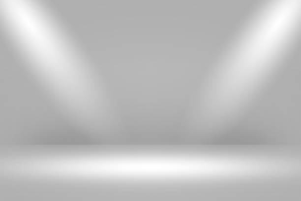 istock Product Showscase Spotlight Background - Crisp and Clear Infinite White Floor 671864072