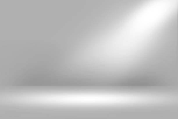 istock Product Showscase Spotlight Background - Crisp and Clear Infinite White Floor 671864424