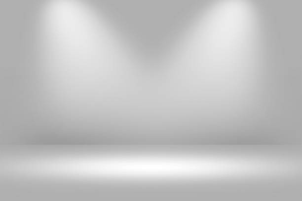 istock Product Showscase Spotlight Background - Crisp and Clear Infinite White Floor 671867630