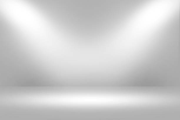 istock Product Showscase Spotlight Background - Crisp and Clear Infinite White Floor 671867632