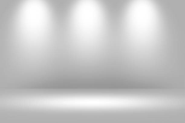 istock Product Showscase Spotlight Background - Crisp and Clear Infinite White Floor 671869974
