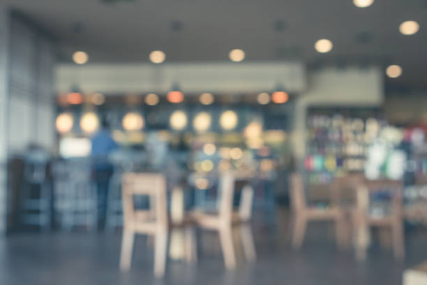 istock Blur coffee shop or cafe restaurant 671889396