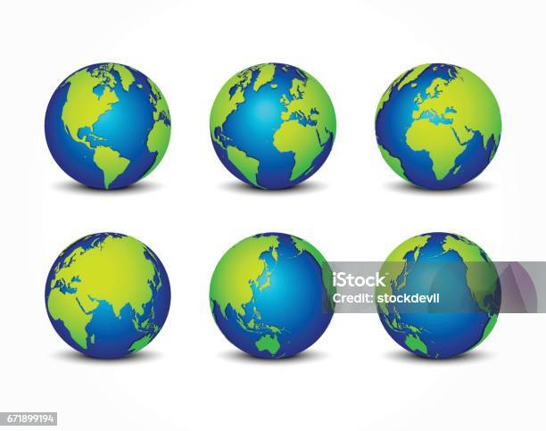 All Side Of Planet Stock Illustration - Download Image Now