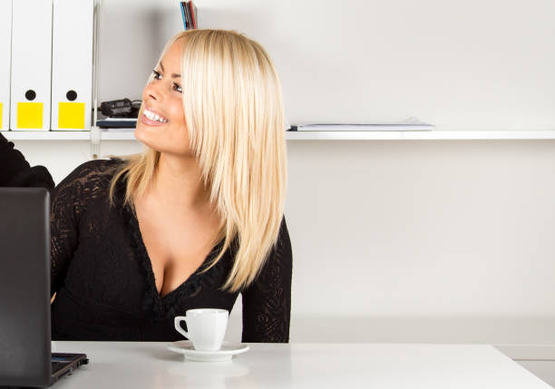 Businesswoman, Desk, Professional Occupation, White Collar Worker, Working