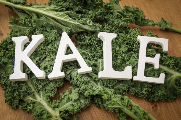 istock Fresh leaves of kale 671905710