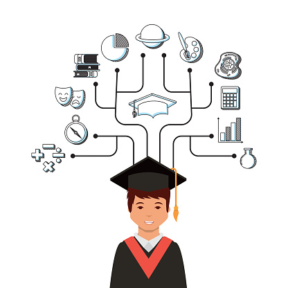 Academic Graduation Design Academic Graduation Design Stock Illustration - Download Image Now ...