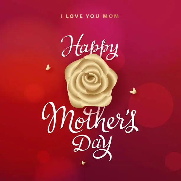 Vector illustration of Celebrate Mother's Day
