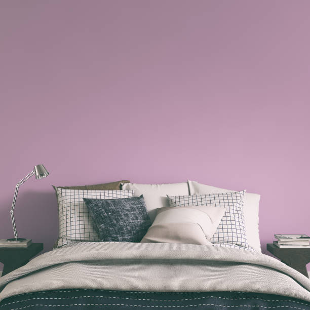 istock Bedroom with decoration and copy space 671909916