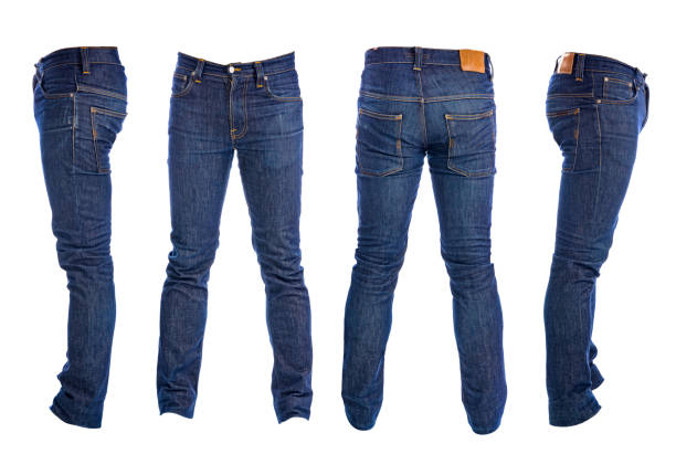 istock Jeans trousers on white background whit clipping parth. 671910202
