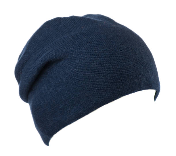 istock hat isolated on white background .knitted hat. blue hat 671912592
