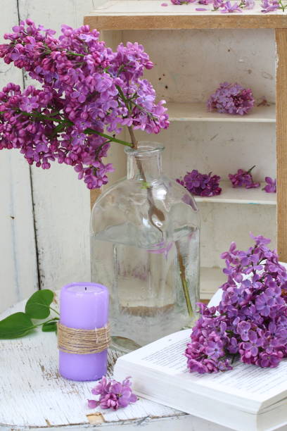 istock Still life with a bouquet of lilacs 671926582