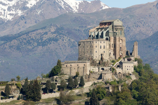 istock Sacra di San Michele (Saint Michael Abbey) on Mount Pirchiriano 671929528