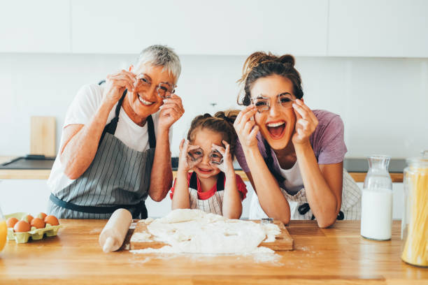 istock Family having fun in the kitchen 671935878