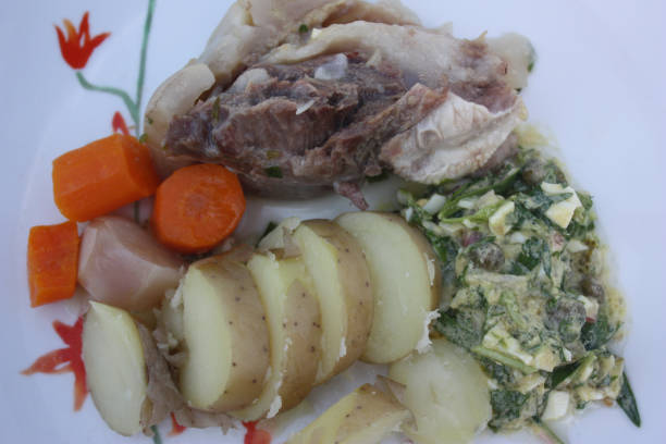 istock Veal head ravigote - French gastronomy 671948236