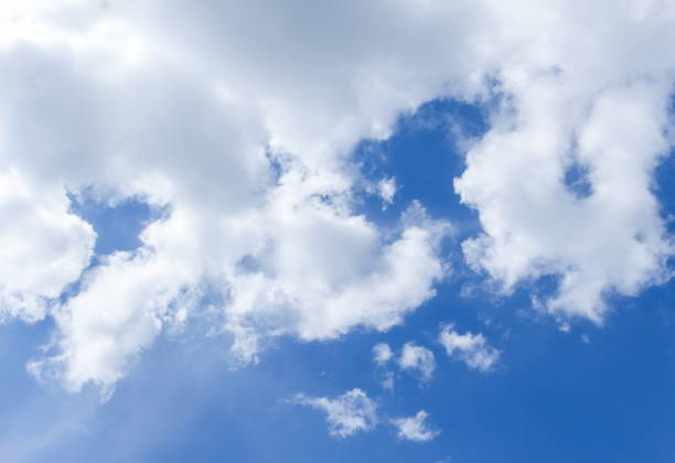 istock blue sky with white cloud and  raincloud in nature for background beautiful 671950936