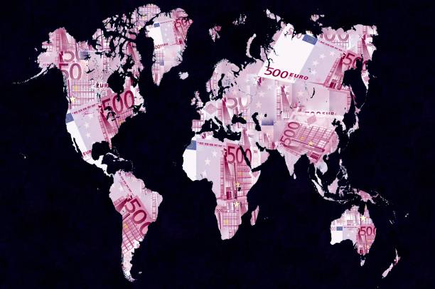 istock World map made with euro. Basic image of earth courtesy NASA. 671952608