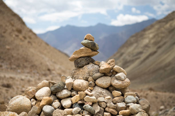 montagne del ladakh - kargil foto e immagini stock