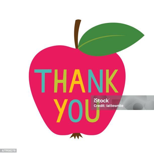 Thank You Teachers Day Card Stock Illustration - Download Image Now - Thank You - Phrase, Teacher, Education