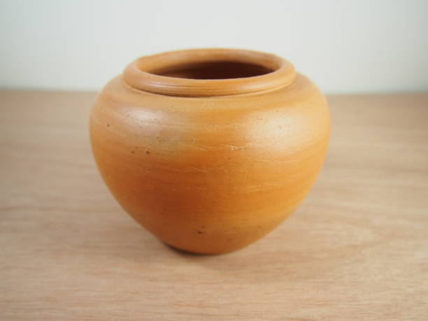 istock Baked clay jar, handmade pottery 671962288