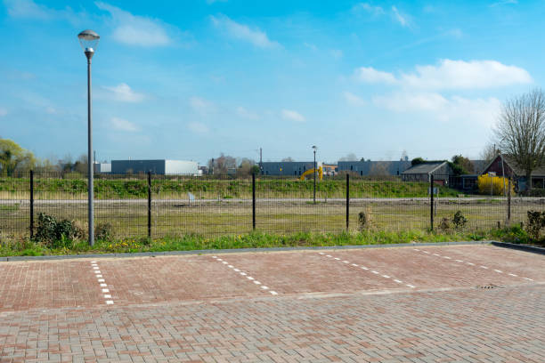 istock Parking rand new rural houses 671971720