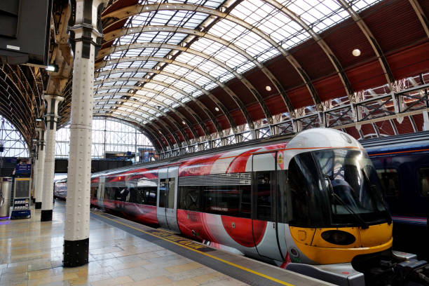 istock Train platform in Paddington station 671978852