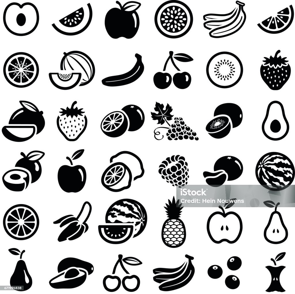 Fruit Fruit icon collection - vector illustration Icon stock vector