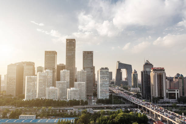 istock High Angle View of Beijing Urban Skyline 671995654
