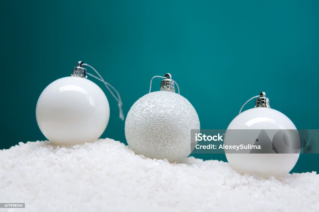 Christmas composition with gift box and decorations Christmas composition with gift box and decorations on white background Christmas Stock Photo