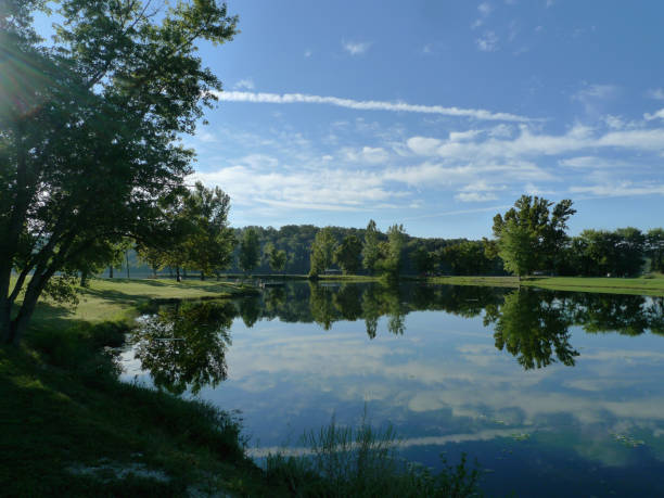 Summer lake in the Ozark Mountains